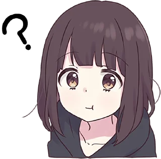 Telegram sticker ❓ Menhera-chan Animation 2 ENG :: @line_stickers