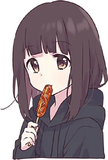 Telegram sticker 🌭 Menhera-chan Animation 2 ENG :: @line_stickers