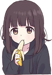 Telegram sticker 🍌 Menhera-chan Animation 2 ENG :: @line_stickers