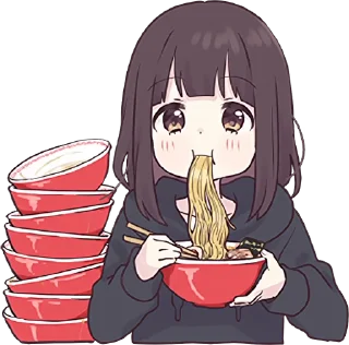 Telegram sticker 🍜 Menhera-chan Animation 2 ENG :: @line_stickers