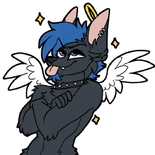 Telegram sticker 😇 PlurWolfy's Horny Life