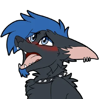 Telegram sticker 😳 PlurWolfy's Horny Life