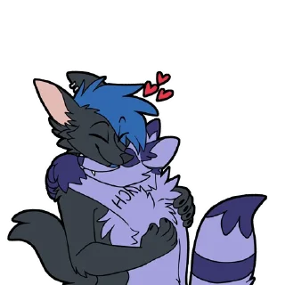 Telegram sticker 🤗 PlurWolfy's Horny Life