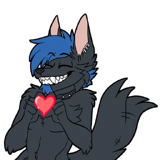 Telegram sticker 😍 PlurWolfy's Horny Life