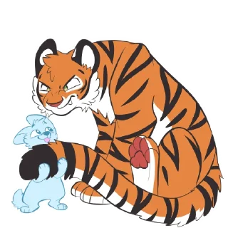Telegram sticker 🐅 Tiger Stickers by Pulexart.com