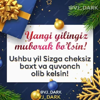 Video sticker 🎄 Yangi yil by @VJ_DARK)