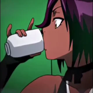 Video sticker 🎈 BLEACH = Yoruichi SIRF MERI HAI 🌝
