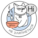 Video sticker 😒 QR-cat by monobank