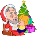 Telegram sticker 😮 Bad Santa