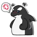 Telegram sticker 😡 Teeka Orca by Teeka