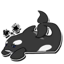 Telegram sticker 😣 Teeka Orca by Teeka