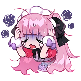 Telegram stiker 😫 Моэру чан @anime4_arts