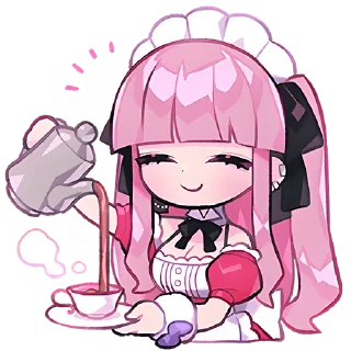 Sticker ☕ Моэру чан @anime4_arts