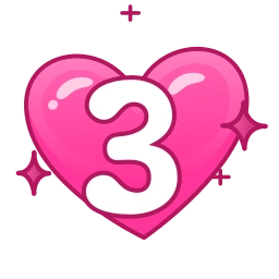 Sticker 3️⃣ ✧ @emojiabc ✧