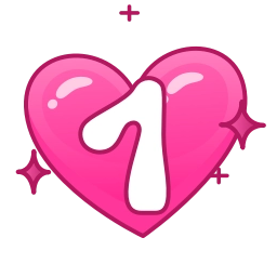 Sticker 1️⃣ ✧ @emojiabc ✧