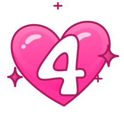 Sticker 4️⃣ ✧ @emojiabc ✧