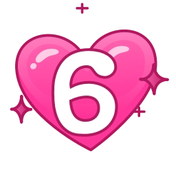 Sticker 6️⃣ ✧ @emojiabc ✧