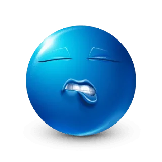 Телеграм стикер ☺️ Bluemoji