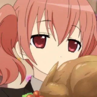 Telegram sticker 🍮 ♡р0р0м1я сан by@stickersdead