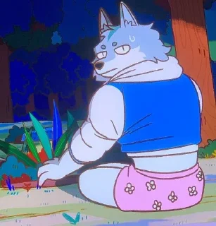 Sticker 😐 Furrys gays