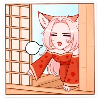 Telegram sticker 😃 Госпожа Аи @nyasticks