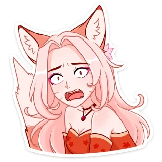 Telegram sticker 😲 Госпожа Аи @nyasticks