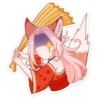 Telegram sticker 😨 Госпожа Аи @nyasticks