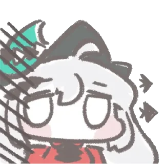 Telegram sticker 🫤 Chibi Skadi | @Onishiki @OniGP