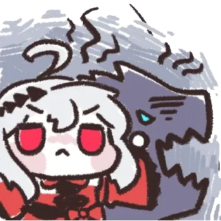 Telegram sticker 😡 Chibi Skadi | @Onishiki @OniGP