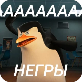 Телеграм стикер 🐦 Пингвины и хентай