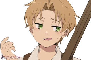 Telegram sticker 😏 Mushoku Tensei @Y2Lab