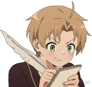 Telegram sticker ✍️ Mushoku Tensei @Y2Lab
