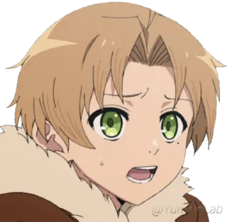 Telegram sticker 😟 Mushoku Tensei @Y2Lab
