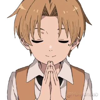 Telegram sticker 🙏 Mushoku Tensei @Y2Lab