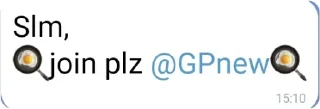 Sticker 🍳 join @GPnew 🍳