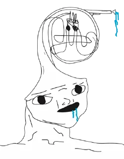 Video sticker 🎺 Brainlet again