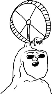 Телеграм стикер 🎡 Brainlet again