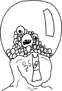 Телеграм стикер 🎱 Brainlet again