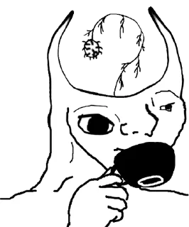 Sticker 😏 Brainlet again