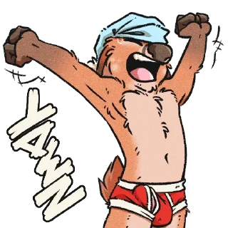 Telegram stiker 🥱 Bedtime Buck