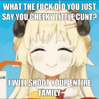 Telegram sticker 🤬 Animeme #1 by @animemerepo