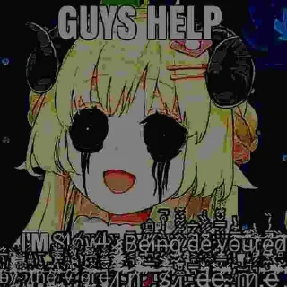 Telegram sticker 😨 Animeme #1 by @animemerepo