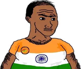 Телеграм стикер 🇮🇳 BASED's kang pack