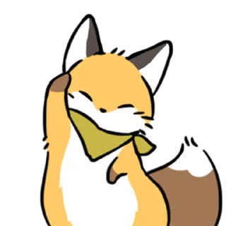 Sticker 👋 short-legged fox v.2 // @smthstck