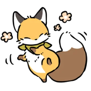 Telegram stiker 💃 short-legged fox v.2 // @smthstck