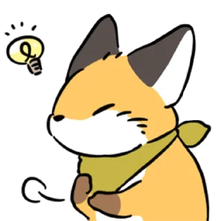 Telegram stiker 💡 short-legged fox v.2 // @smthstck