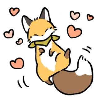 Telegram stiker ❤️ short-legged fox v.2 // @smthstck