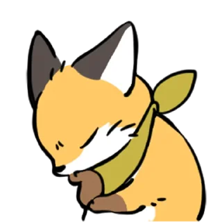 Telegram stiker 🤔 short-legged fox v.2 // @smthstck