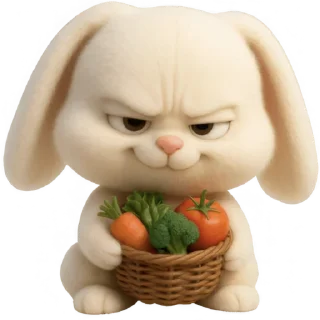 Telegram sticker 🍎 Кролик - Тролик @Nyasticks