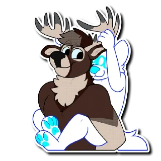 Telegram sticker 🦌 Vinyl